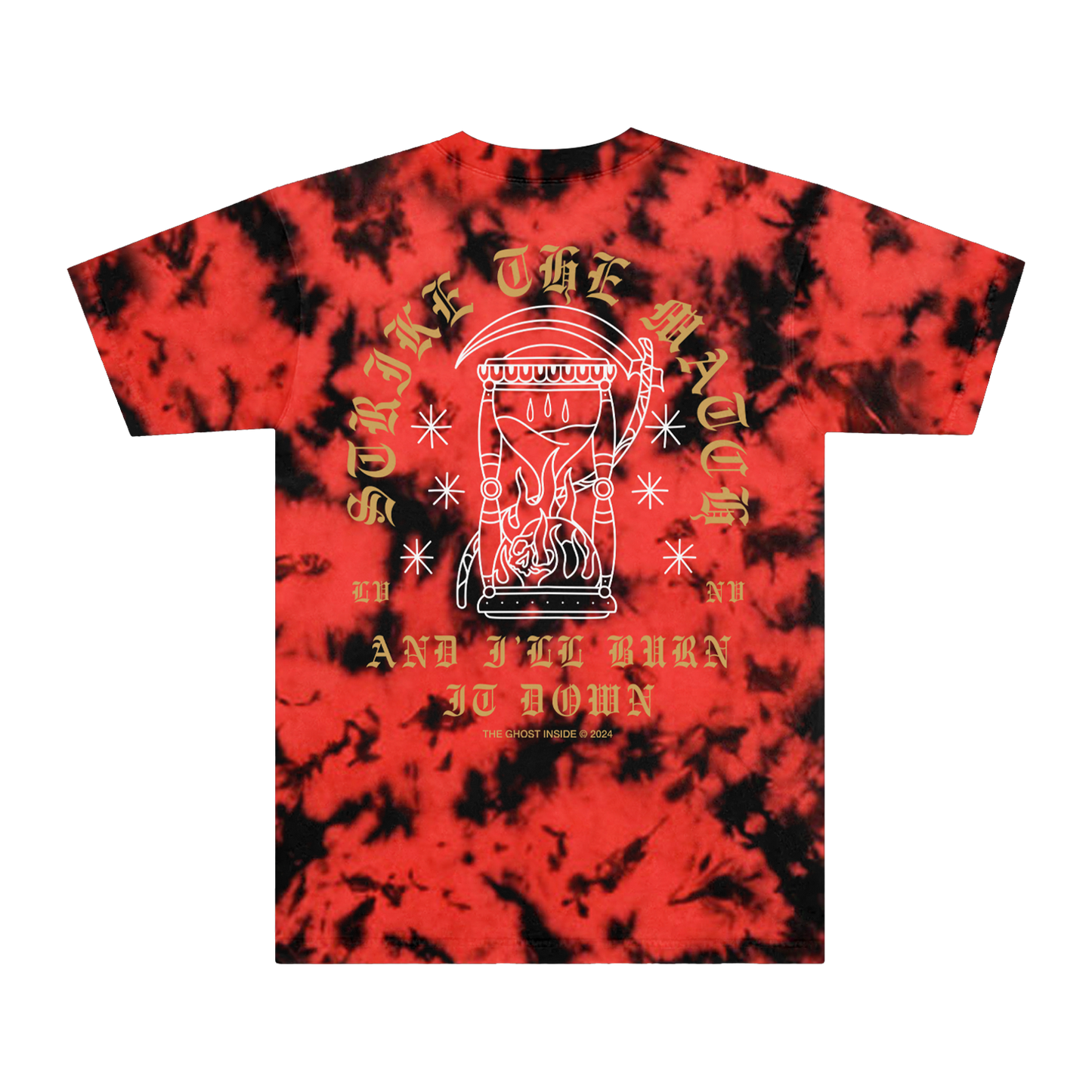 Burn It Down Tie Dye Tee