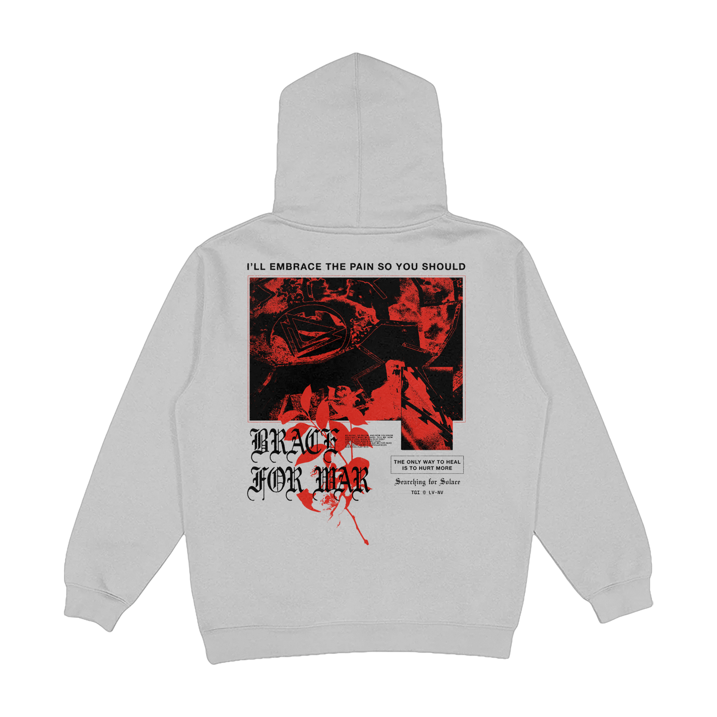 War Hoodie (Heather Grey)