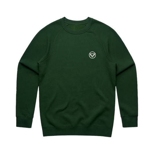 Embroidered Country Club Crewneck (forest)